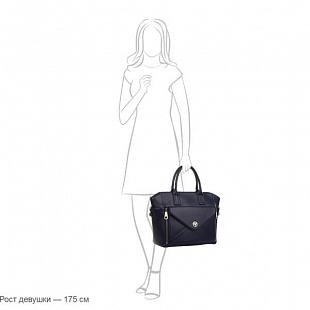 Женская сумка из кожи Pola 9004 black
