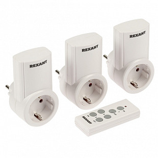 Радиоуправляемая розетка Rexant c пультом RX-003 10-6030