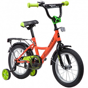 Велосипед Novatrack Vector 14" (2019) Orange/Green 143VECTOR.OR9