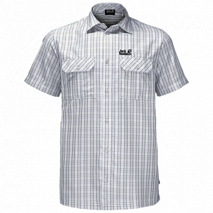 Рубашка мужская Jack Wolfskin Thompson Shirt Men white rush checks