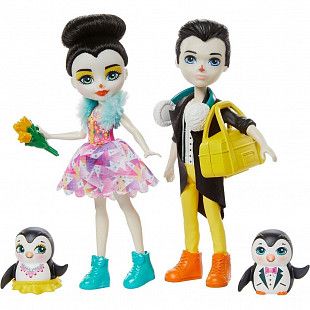 Игровой набор Enchantimals Танцы на льду Пингвины Прина и Паттерсон с питомцами GJX49