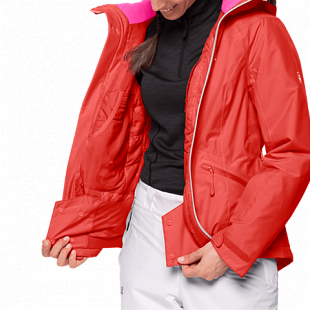 Куртка женская Jack Wolfskin Powder Mountain Jacket W orange coral