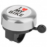 Велозвонок RT I love my bike 45AE-06 black/silver