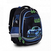 Рюкзак школьный GRIZZLY RAz-187-10 /2 black/blue