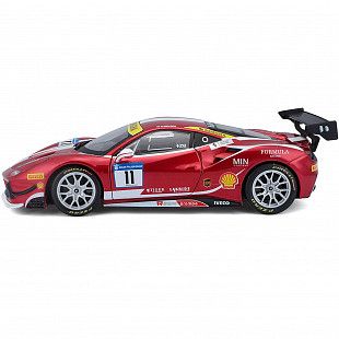 Коллекционная машина Bburago 1:24 Racing Ferrari 488 (18-26308) red