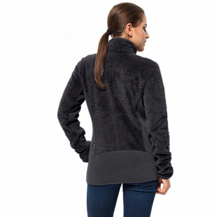 Джемпер женский Jack Wolfskin Pine Leaf Jacket Women ebony stripes