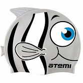 Шапочка для плавания детская Atemi Рыбка FC103 silver