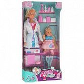 Кукла Steffi LOVE и Evi Child Doctor 29 см. и 12 см. (105730934) pink