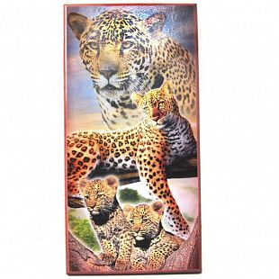 Нарды большие цветной рисунок Тигр 600х300х36