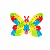 Деревянный пазл Рыжий Кот Бабочка ИД-7026