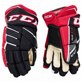 Перчатки хоккейные CCM Jetspeed FT370 Sr Black/Red/White