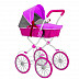 Коляска для кукол RT 603 fuchsia/grey