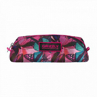 Пенал GRIZZLY PS-96-2 /5 fuchsia butterfly