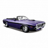 Масштабная модель автомобиля Maisto 1:24 Додж Челенджер R/T кабриолет 1970 (31264) purple