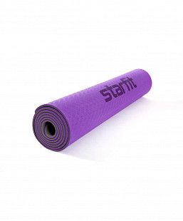 Коврик для йоги и фитнеса Starfit Core FM-201 TPE purple/gray (173х61х0,5)