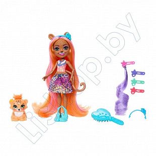 Игровой набор Enchantimals Гламурные прически Гепарда Чериш (HNV30)