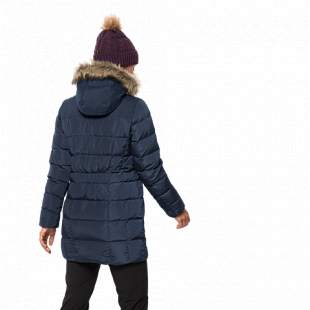 Пальто женское Jack Wolfskin Baffin Island Coat midnight blue