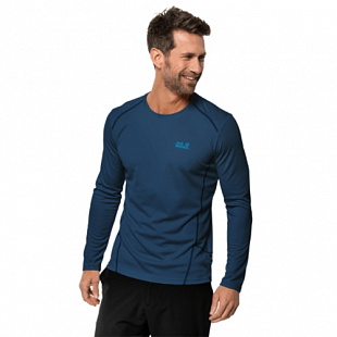 Пуловер мужский Jack Wolfskin Sky Range Longsleeve M dark indigo