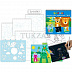 Альбом для рисования Tukzar 3 в 1 Сафари трафареты, гравюры, раскраски TZ 10343