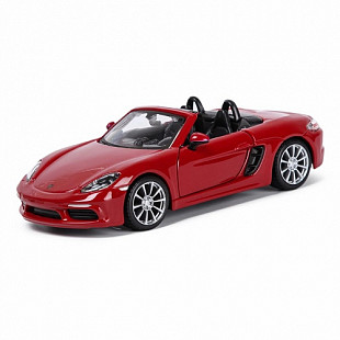 Коллекционная машина Bburago 1:32 Porsche 718 Boxster S (18-43049) red