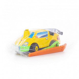 Автомобиль-каталка Полесье Пикап с ручкой №3 72023 Yellow