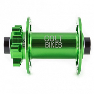 Втулка передняя Colt Bikes 38 15mm, 32h, green C-F30G15