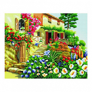 Алмазная мозаика Picasso "Цветочный палисад" PD4050020