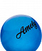 Мяч для художественной гимнастики Amely с блестками AGB-102 15 см blue