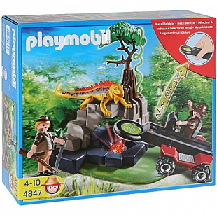 Игрушка Playmobil Искатели сокровищ с металлоискателем 4847