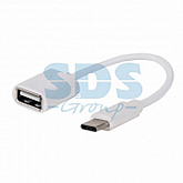 USB кабель Rexant OTG Type C на USB шнур 0.15 м white 18-1180