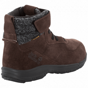 Ботинки детские Jack Wolfskin City Bug Texapore Mid K dark brown / black