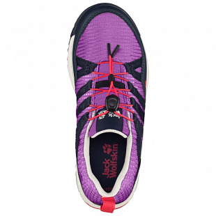 Водонепроницаемые кроссовки детские Jack Wolfskin Thunderbolt Texapore Low K purple / dark blue