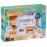Игровой набор Happy Family 012-08B с фигуркой зверюшки, комната