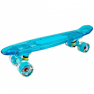 Penny board (пенни борд) Tech Team Transparent Light Music 22" 2018 light blue