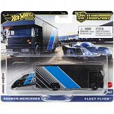 Машинка Hot Wheels Premium Team Transport Fleet Flyer & Sauber-Mercedes C9 (FLF56 HRV41)
