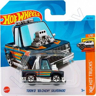 Машинка Hot Wheels Базовой коллекции Toon'd '83 Chevy Silverado 93/250 (5785 HKK57)