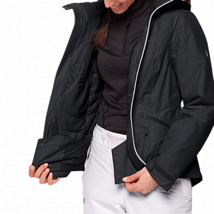 Куртка женская Jack Wolfskin Powder Mountain Jacket W black