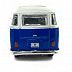 Машинка инерционная Maisto 1:40 Volkswagen Van Samba (21001) white/blue
