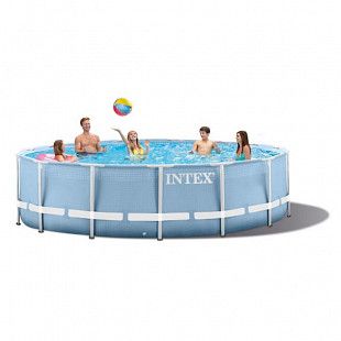 Каркасный бассейн Prism Frame Intex 366x76 см+фильтр-насос 28712