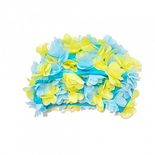 Шапочка для плавания Zez Sport BZ-H turquoise/yellow