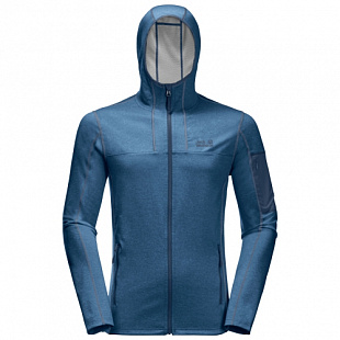 Спортивная куртка мужская Jack Wolfskin Milford Hooded Jacket M indigo blue