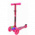 Самокат Y-Scoo Trio Diamond 120 Kaleidoscope Led pink