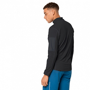Рубашка с длинными рукавами мужская Jack Wolfskin Performance Halfzip M black