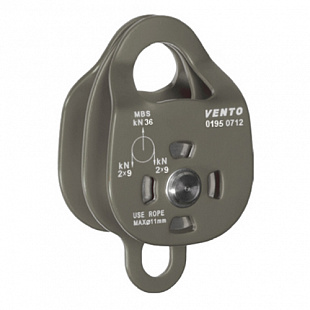 Блок-ролик двойной Vento Twin 36 дюраль с подшипником