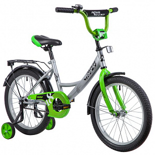 Велосипед Novatrack Vector 18" (2019) Silver/Green 183VECTOR.SL9