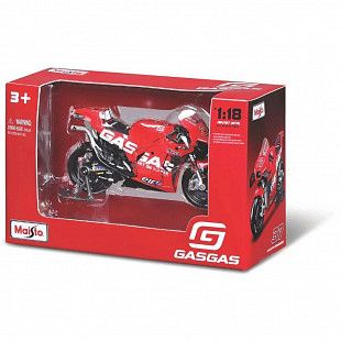 Мотоцикл Maisto 1:18 GASGAS Factory Racing Tech3 2023 (34392) #37 (Augusto Fernandez)