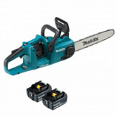 Аккумуляторная цепная пила Makita DUC353Z + 2 аккумулятора 5 Ач BL1850B DUC353ZBL1850B