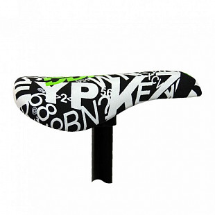 Велоседло DDK FIX-2 C17 black/white/green
