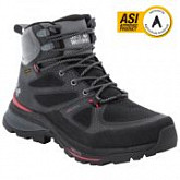 Водонепроницаемые кроссовки женские Jack Wolfskin Force Striker Texapore Mid W black / red