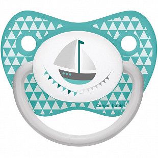 Пустышка анатомическая силиконовая Canpol babies Let’s Celebrate 0-6 мес. (23/279_blu) blue